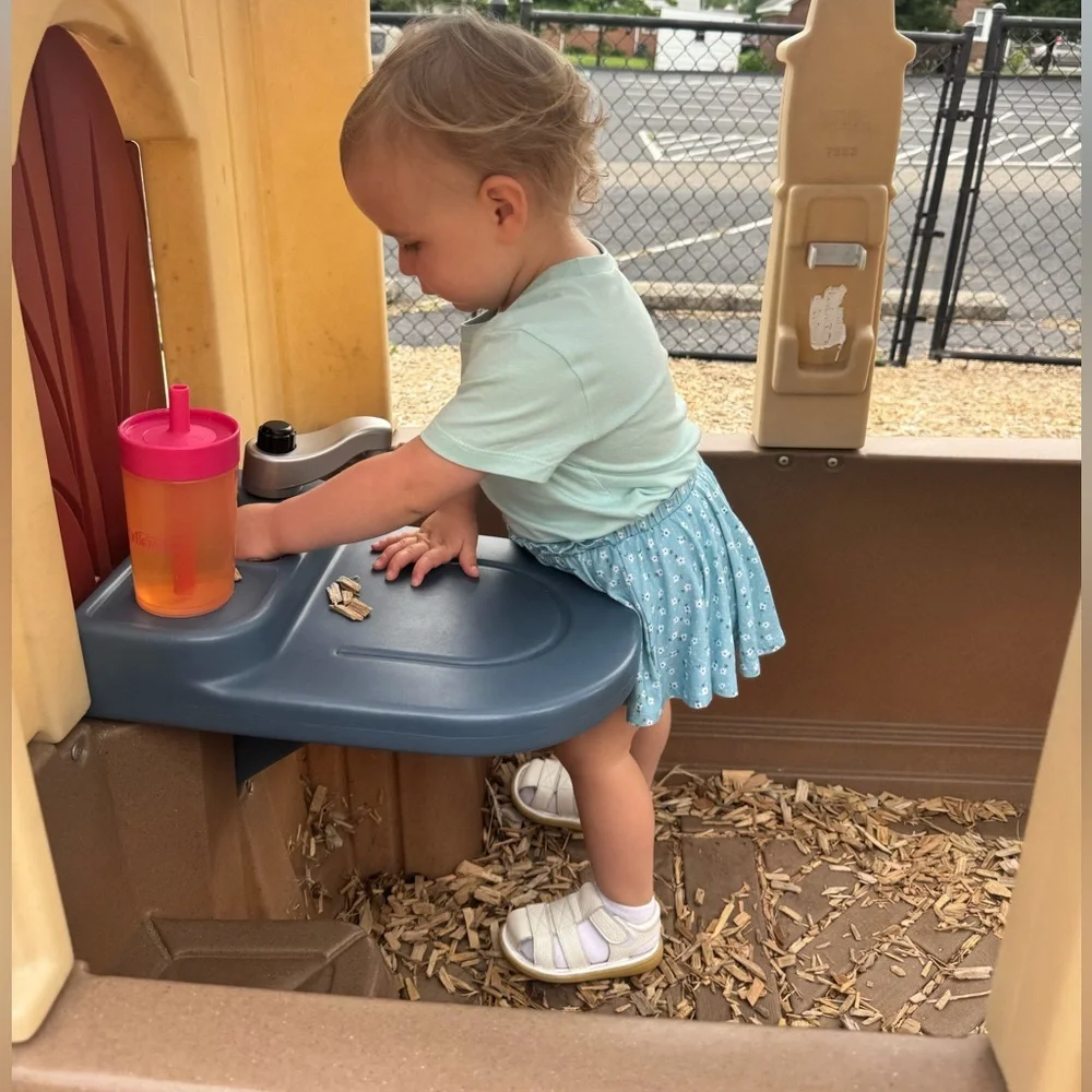 Toddler White Velcro Sandals